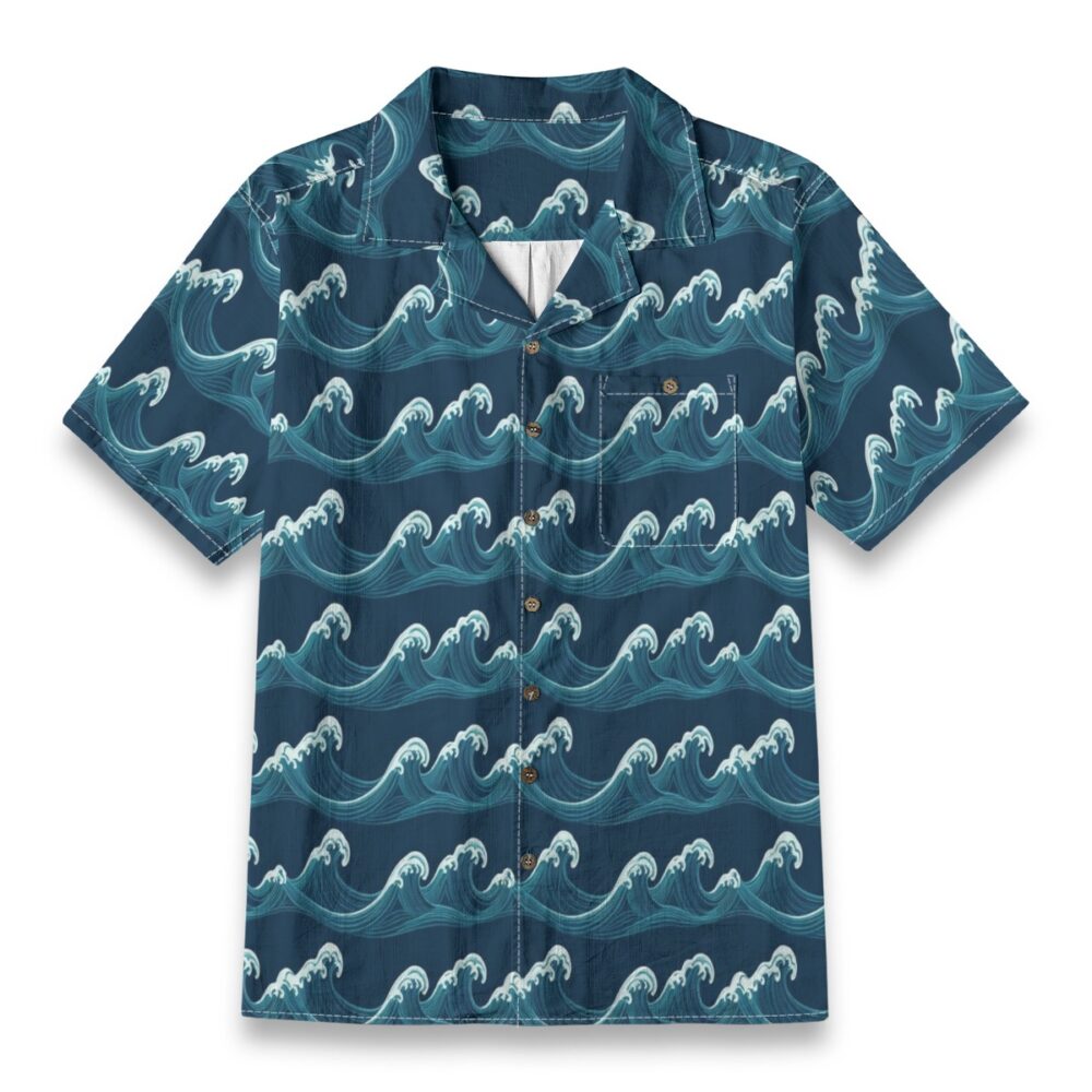 Ocean Swell Waves Coastal Beach Shirt