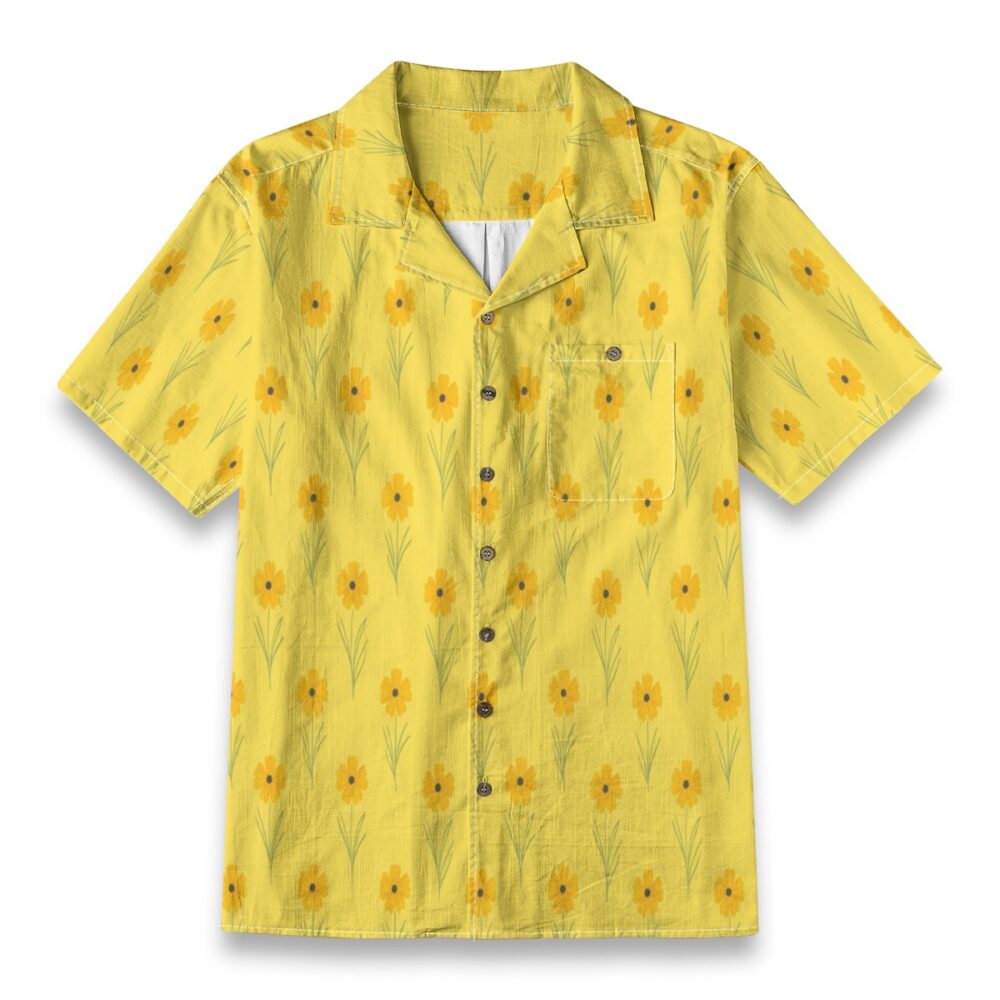Coreopsis Bright Floral Summer Tropical Shirt